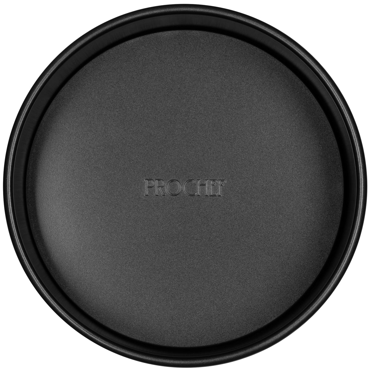Black round cake tin with 'ProChef' branding on a white background