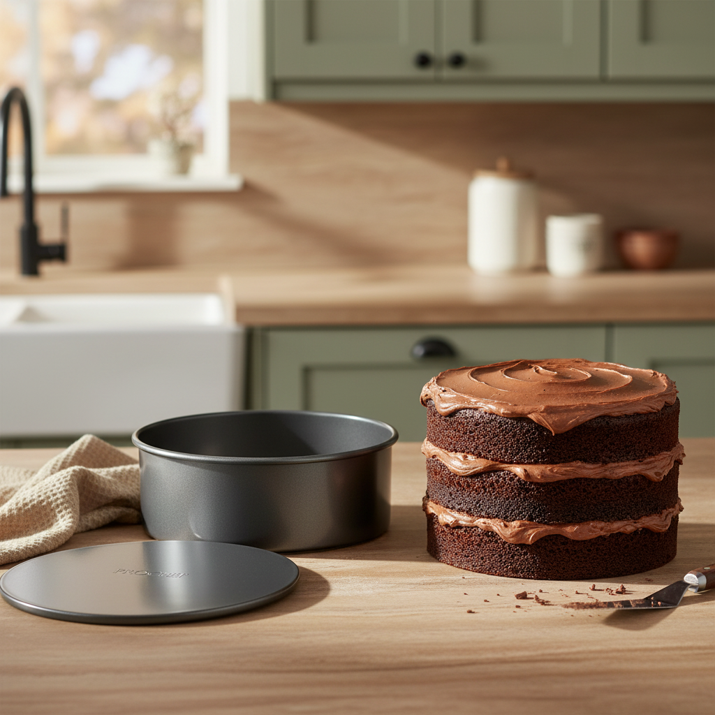 8" Loose Bottom Deep Cake Tin, Non-Stick