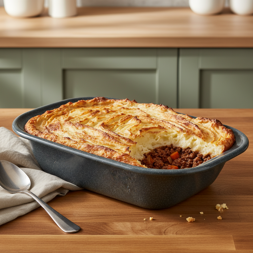 28cm Large Grey Enamel Pie Dish