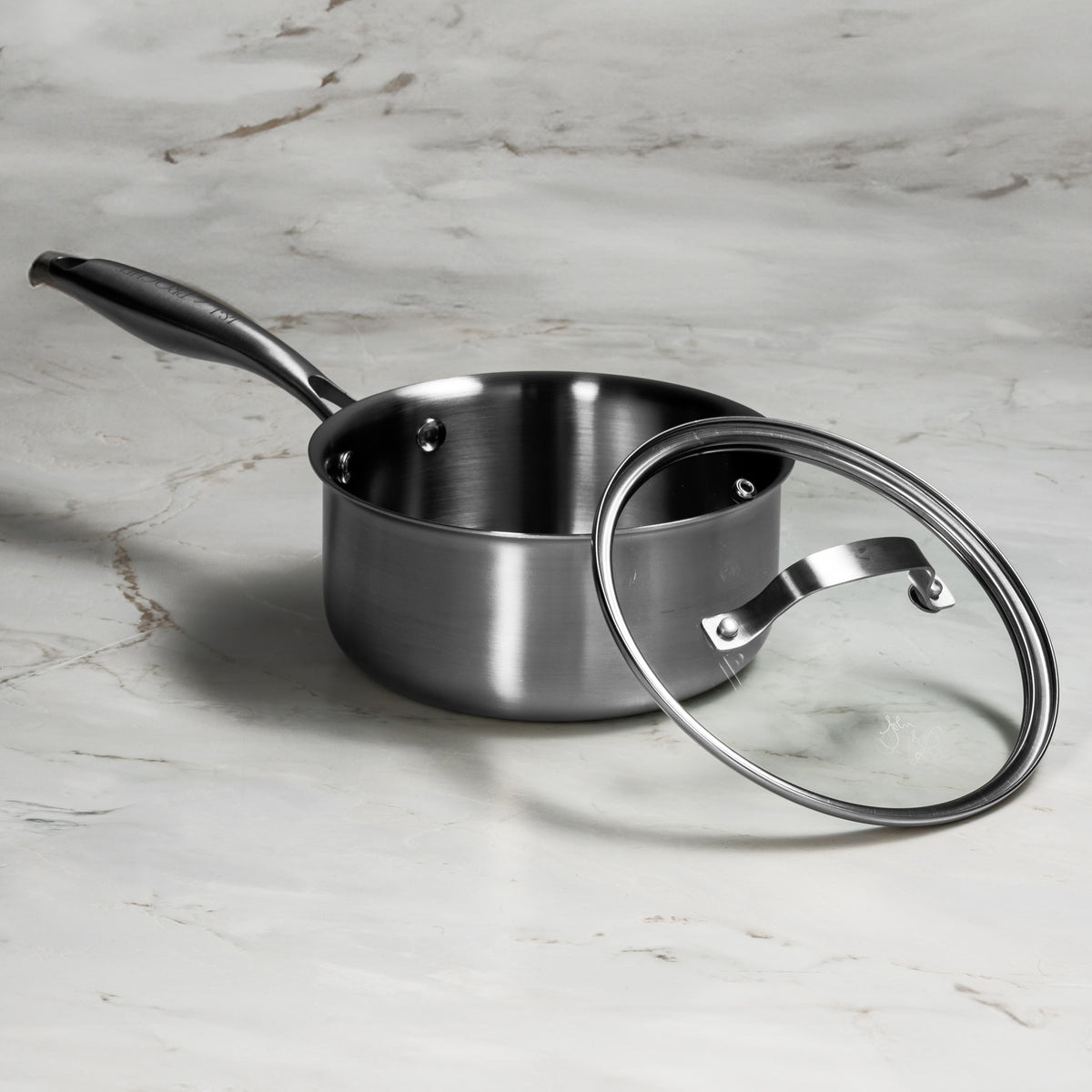 J&L 'Signature' 16cm Tri-Ply Stainless Steel Saucepan