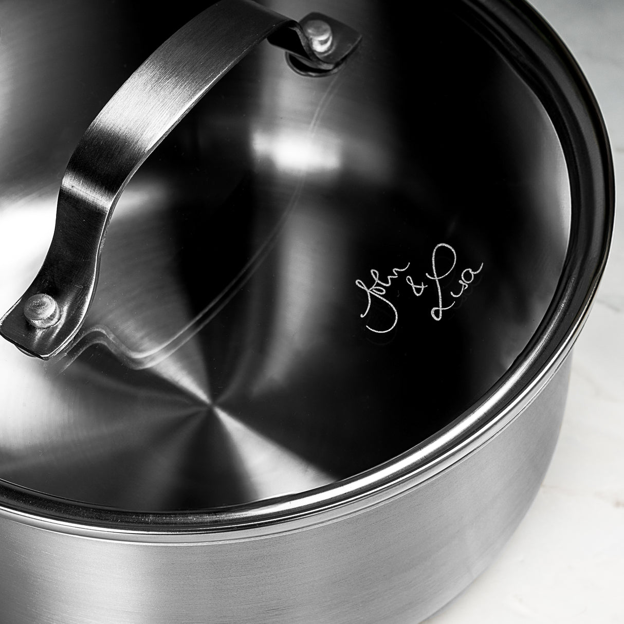 J&L 'Signature' 16cm Tri-Ply Stainless Steel Saucepan