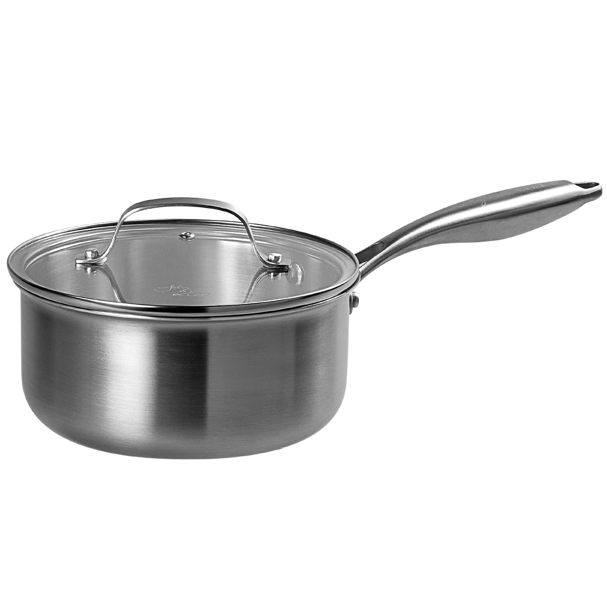 J&L 'Signature' 18cm Tri-Ply Stainless Steel Saucepan