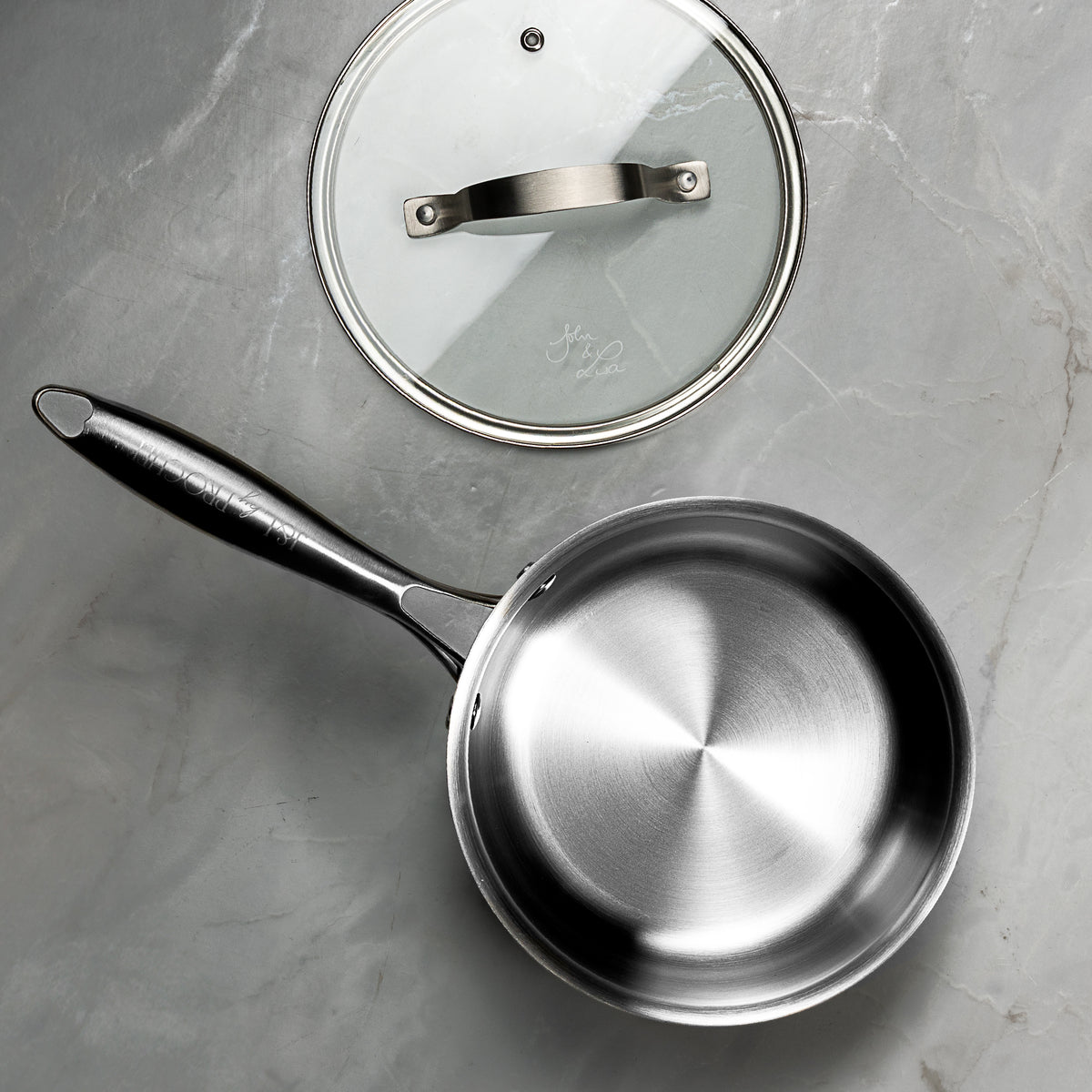 J&L 'Signature' 3-Piece Tri-Ply Stainless Steel Saucepan Set