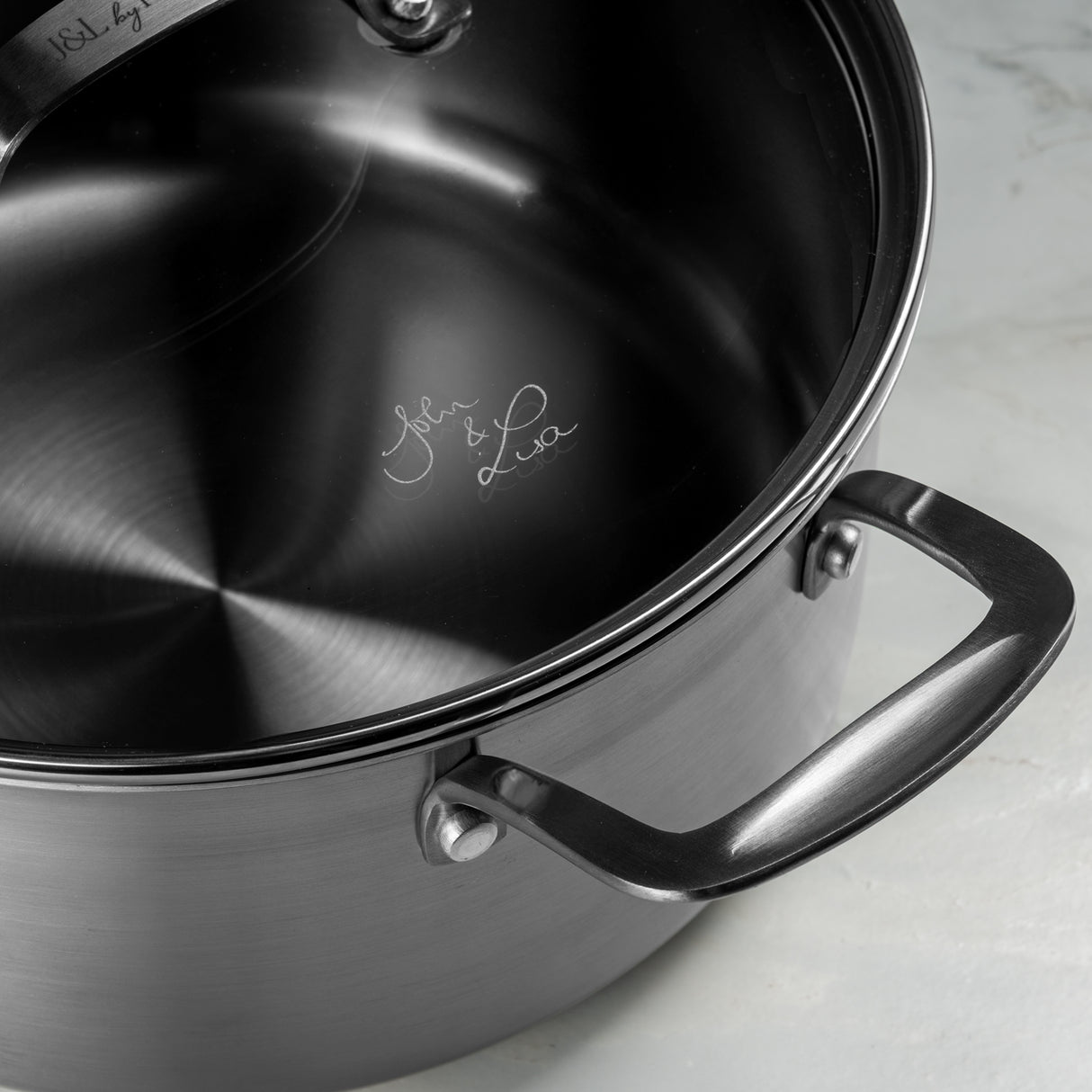 J&L 'Signature' 24cm Tri-Ply Stainless Steel Casserole Pan