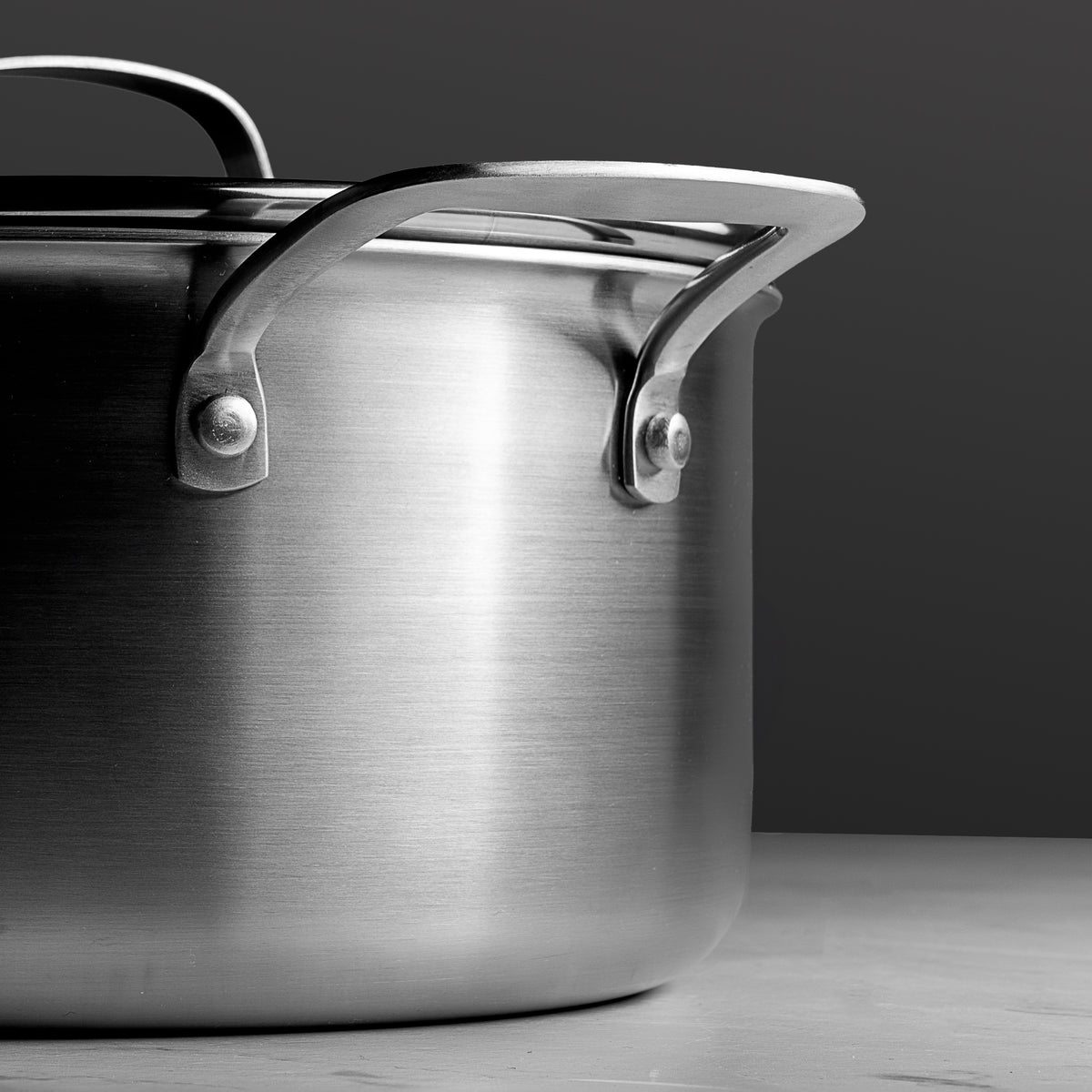 J&L 'Signature' 24cm Tri-Ply Stainless Steel Casserole Pan