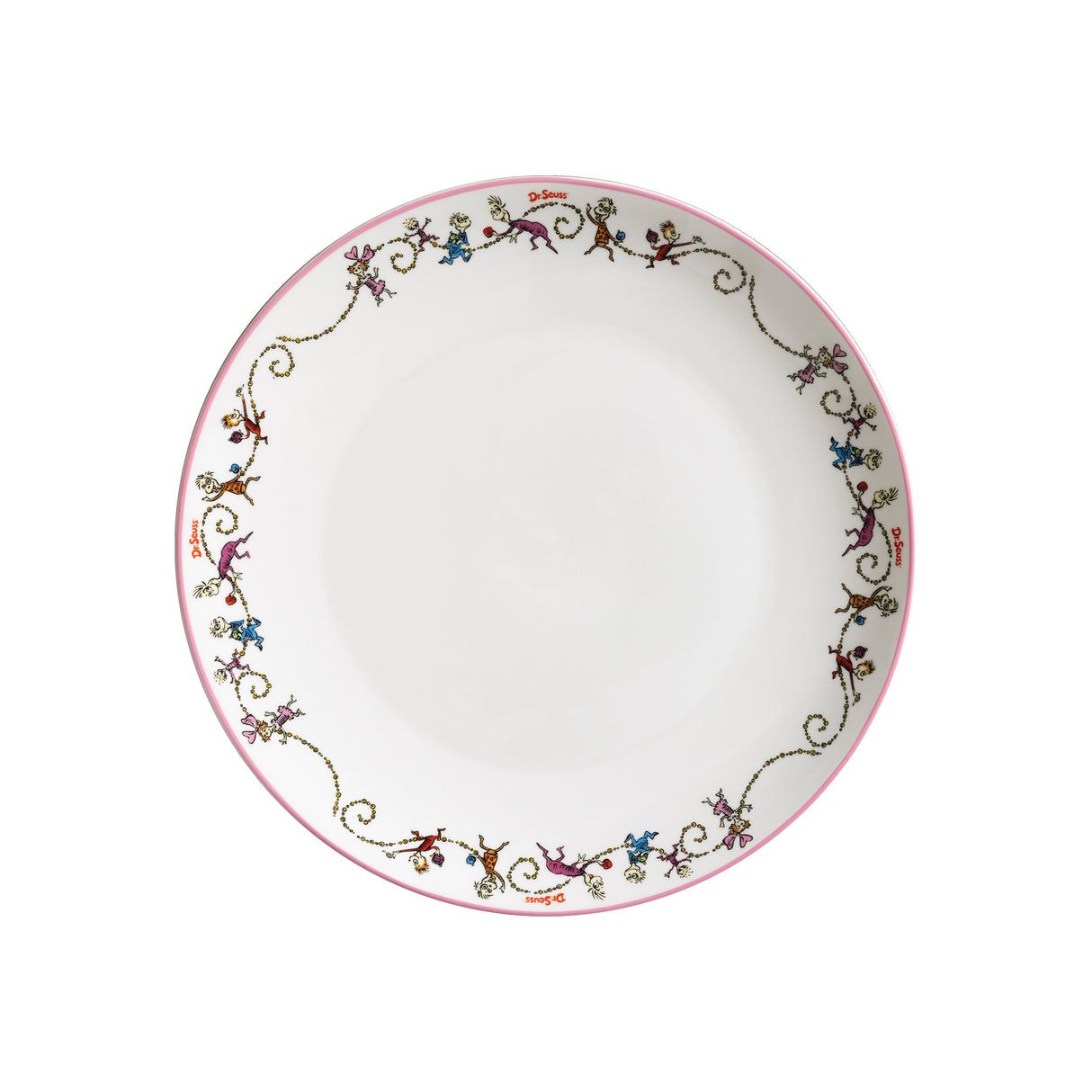 Grinch Cindy & The Whos 12PC Porcelain Dinner Set 4 Place Christmas Plates Bowl