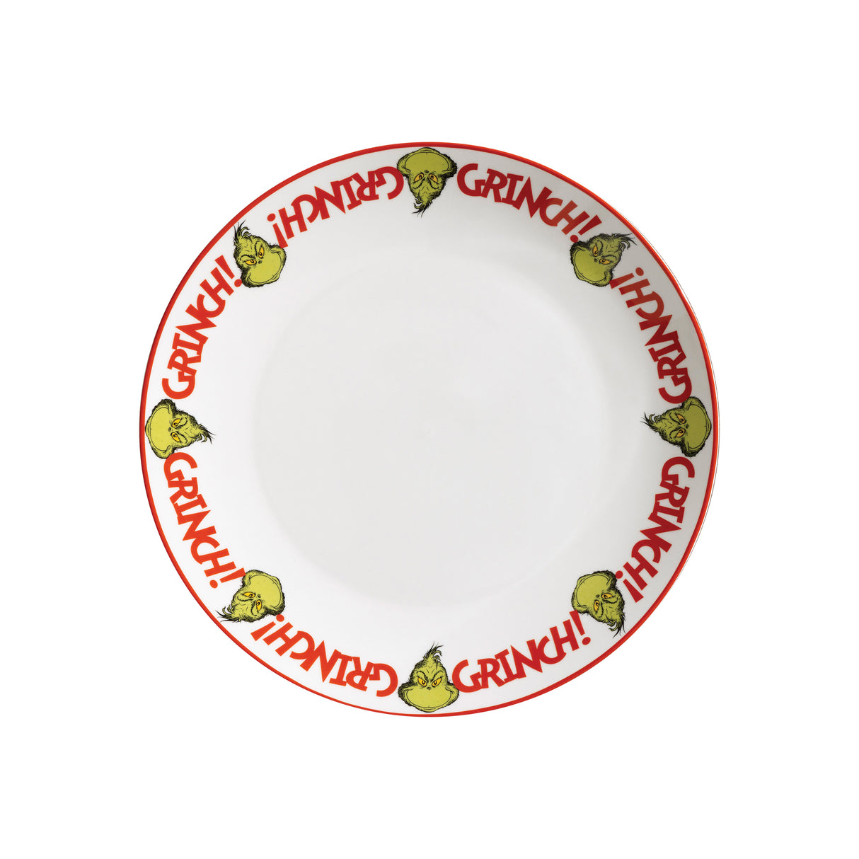 The Grinch 12pc Porcelain Dinner Set Pattern Plates & Bowls Christmas Dinnerware