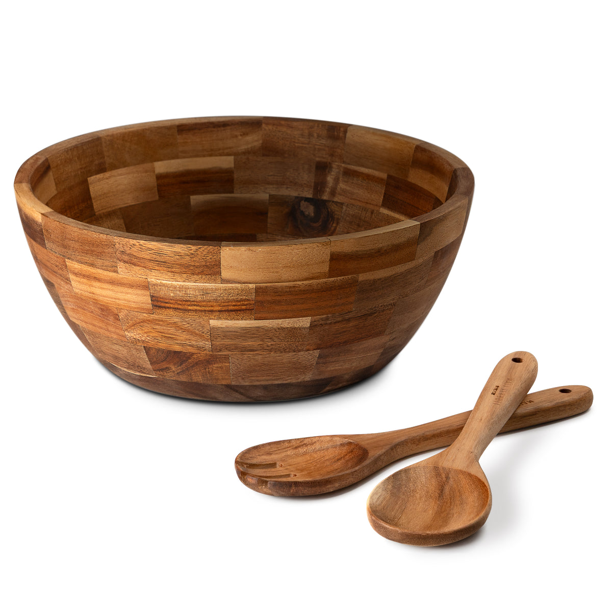 Matt Tebbutt Acacia Wood Salad Bowl & Servers Set
