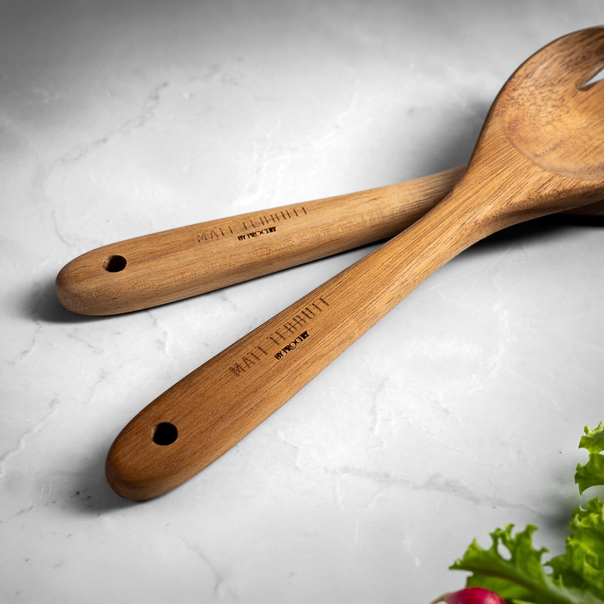 Matt Tebbutt Acacia Wood Salad Bowl & Servers Set
