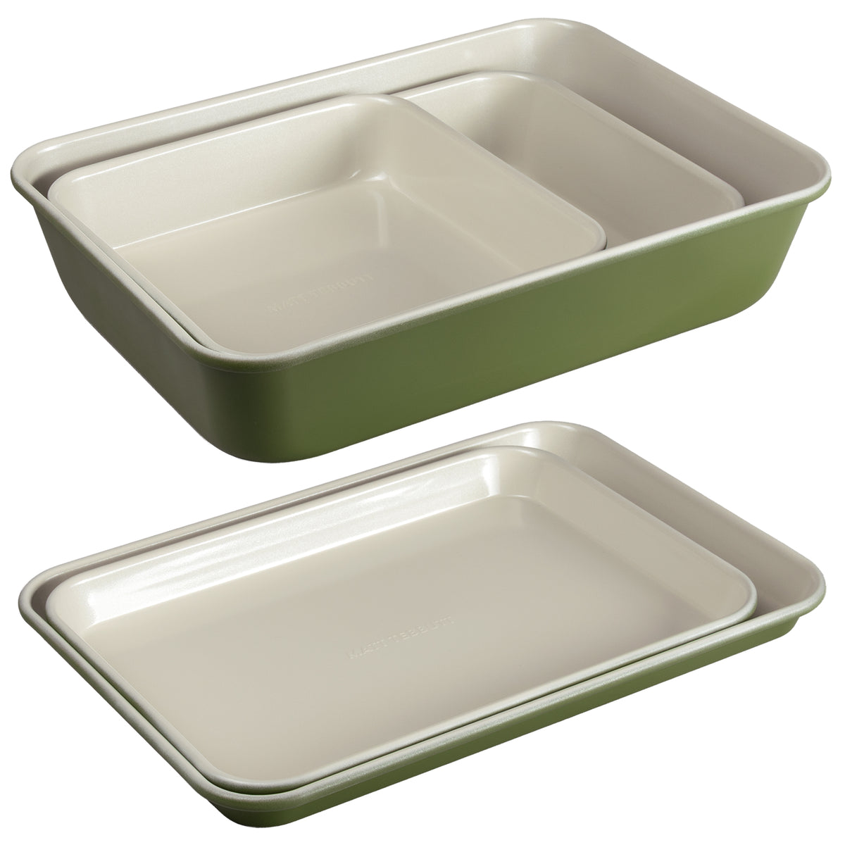 Matt Tebbutt Olive Green Ovenware Set, 5 Piece