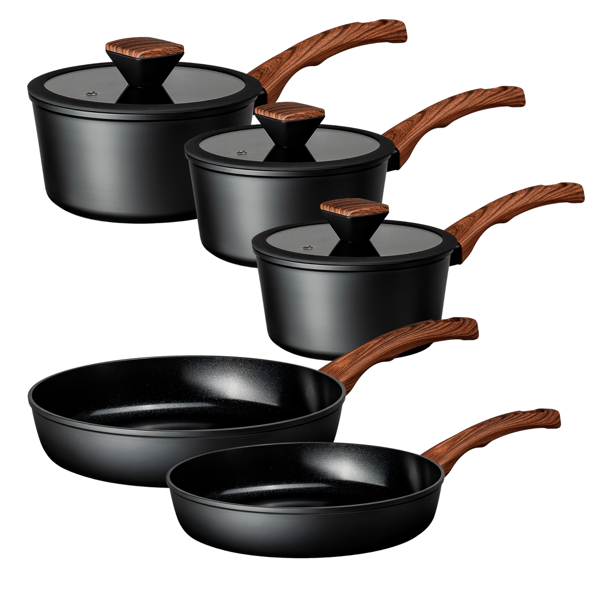 Matt Tebbutt Recycled Forged Aluminium Cookware Set, 5 Piece