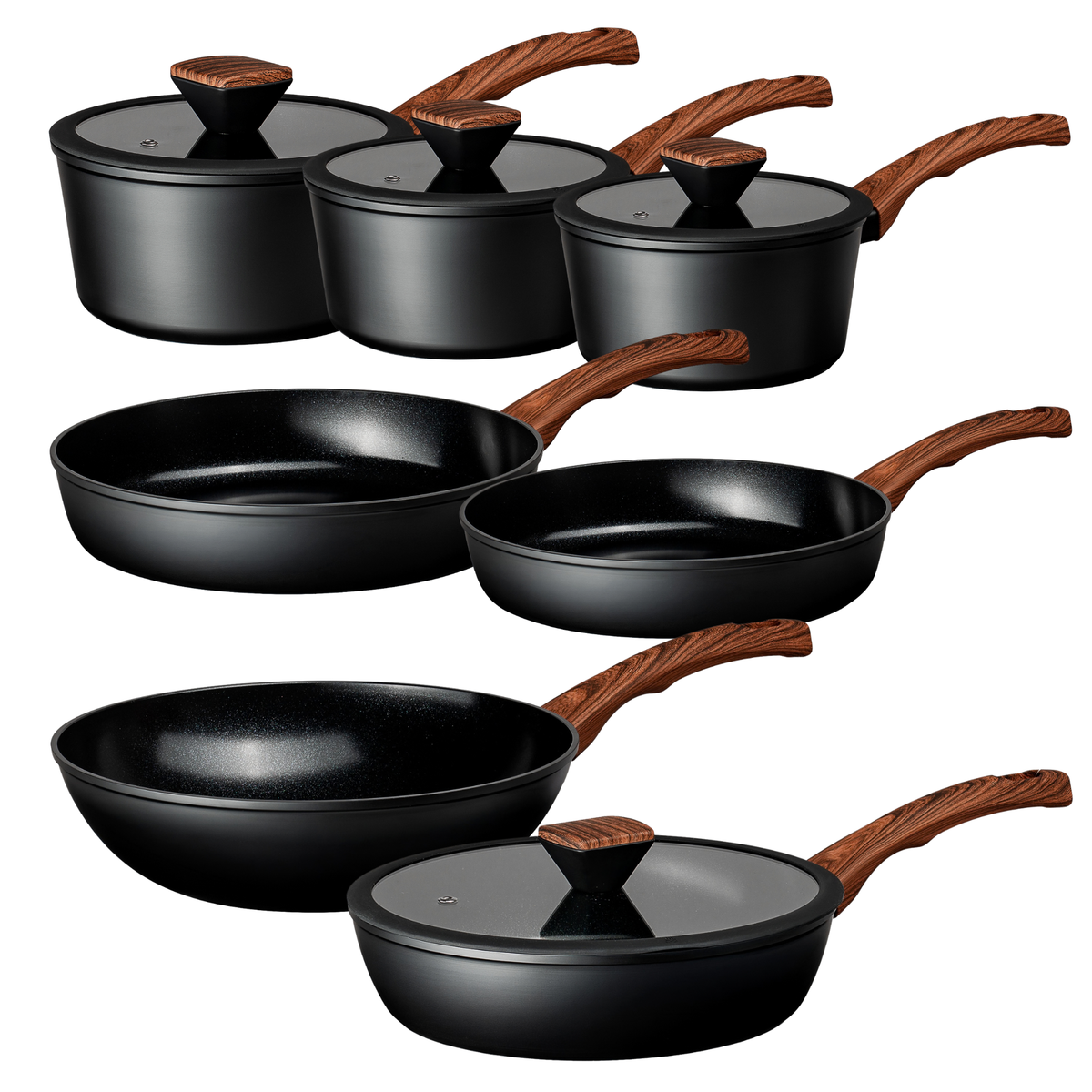 Matt Tebbutt Recycled Forged Aluminium Cookware Set, 7 Piece