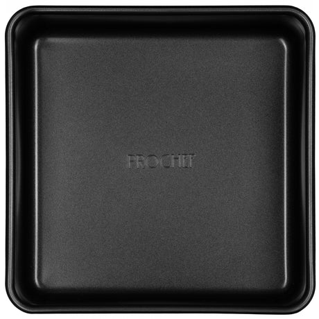Black baking tray with 'ProChef' branding on a white background