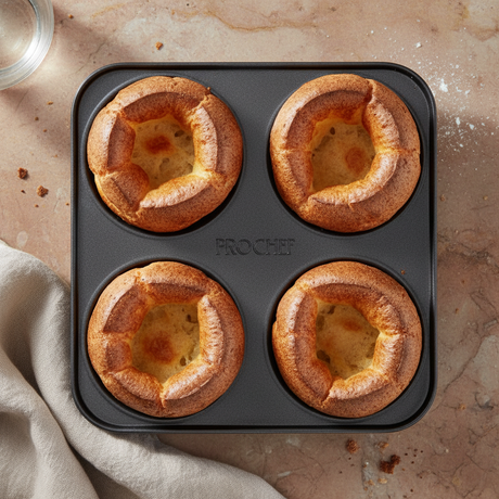 4 Cup Yorkshire Pudding Tray, Non-Stick