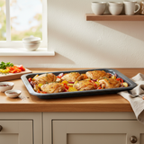 38cm Medium Grey Enamel Oven Tray