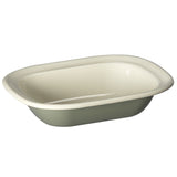 J&L 20cm Small Enamel Pie Dish, Sage Green & Cream
