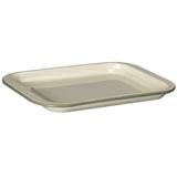 J&L 35cm Medium Enamel Oven Tray, Sage Green & Cream