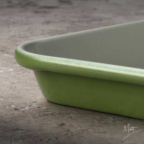 Matt Tebbutt Olive Green Baking Tray Set, 34cm & 39cm
