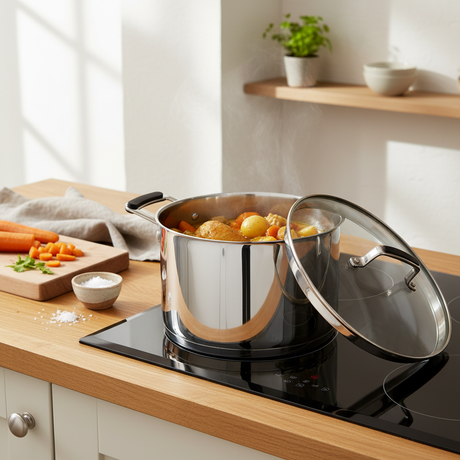 24cm Stainless Steel Stockpot