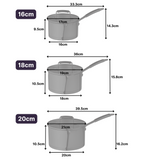 5-Piece Stainless Steel Pan Set