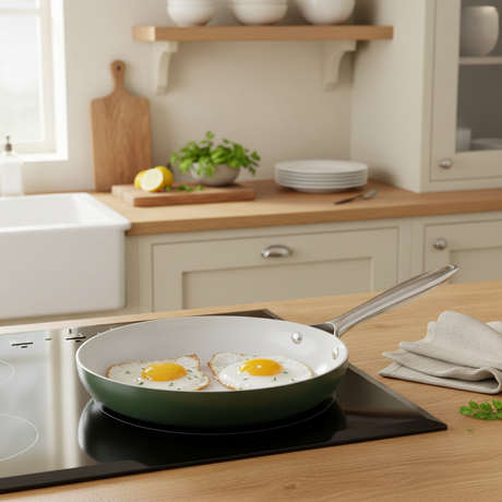 28cm Green Ceramic-Coated Frying Pan
