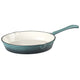25cm Cast Iron Deep Teal Round Frying Pan