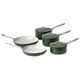 5pcs Green Ceramic-Coated Saucepan & Frying Pan Set