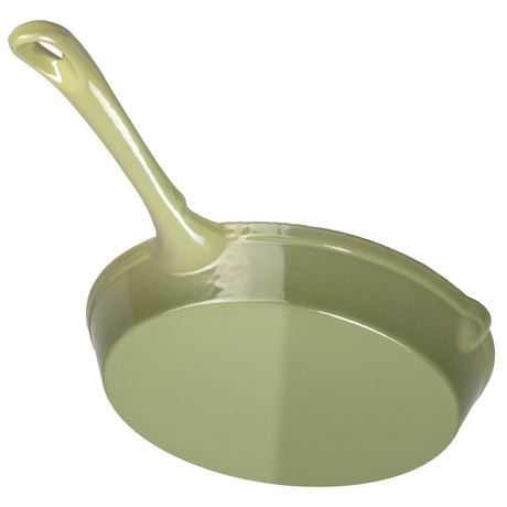 J&L 25cm Cast Iron Sage Green Round Frying Pan