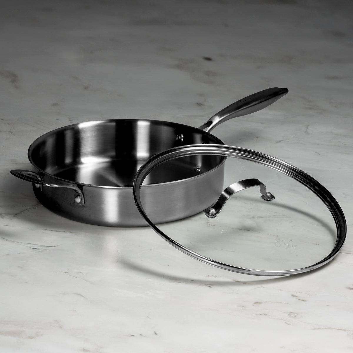 J&L 'Signature' 28cm Tri-Ply Stainless Steel Sauté Pan