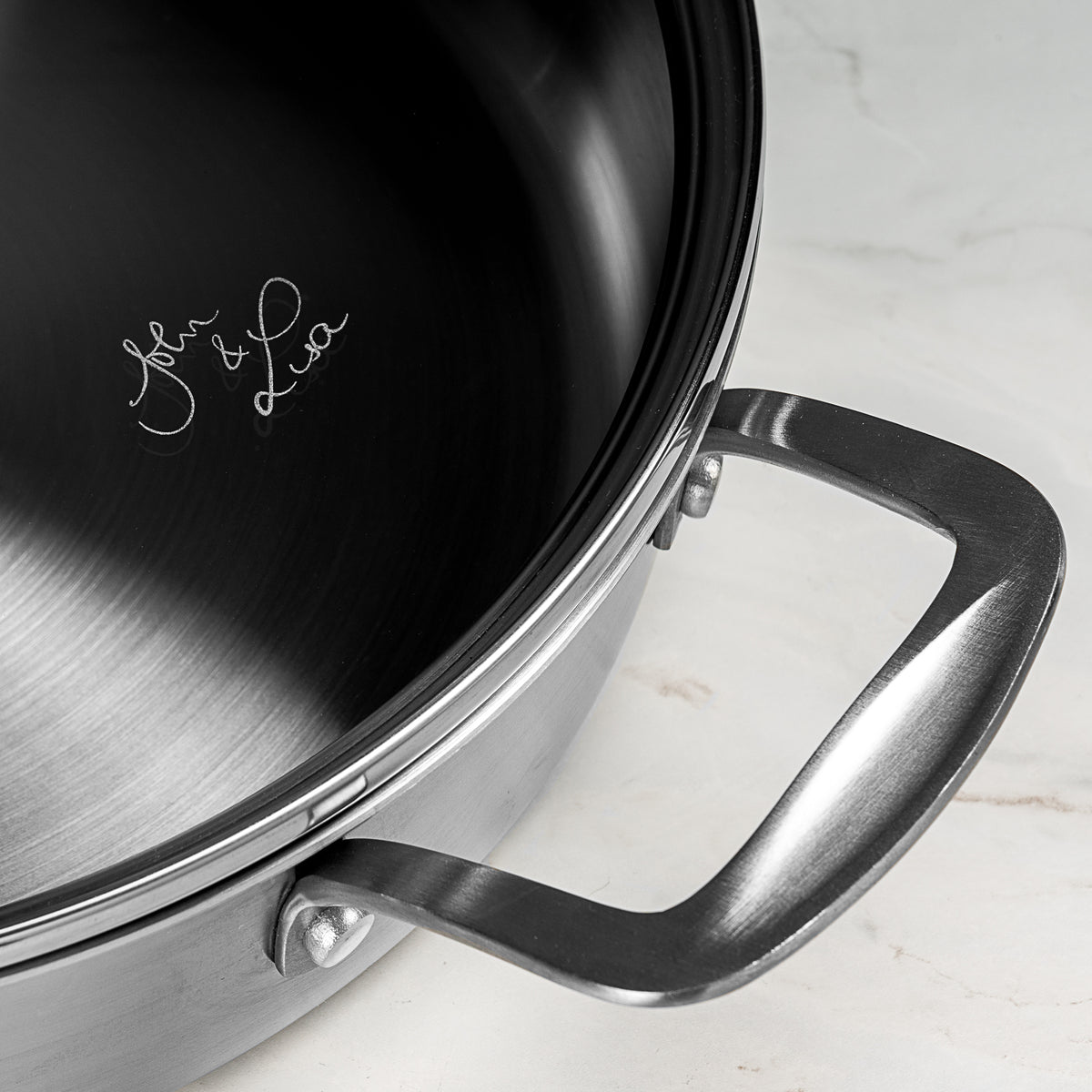 J&L 'Signature' 28cm Tri-Ply Stainless Steel Sauté Pan