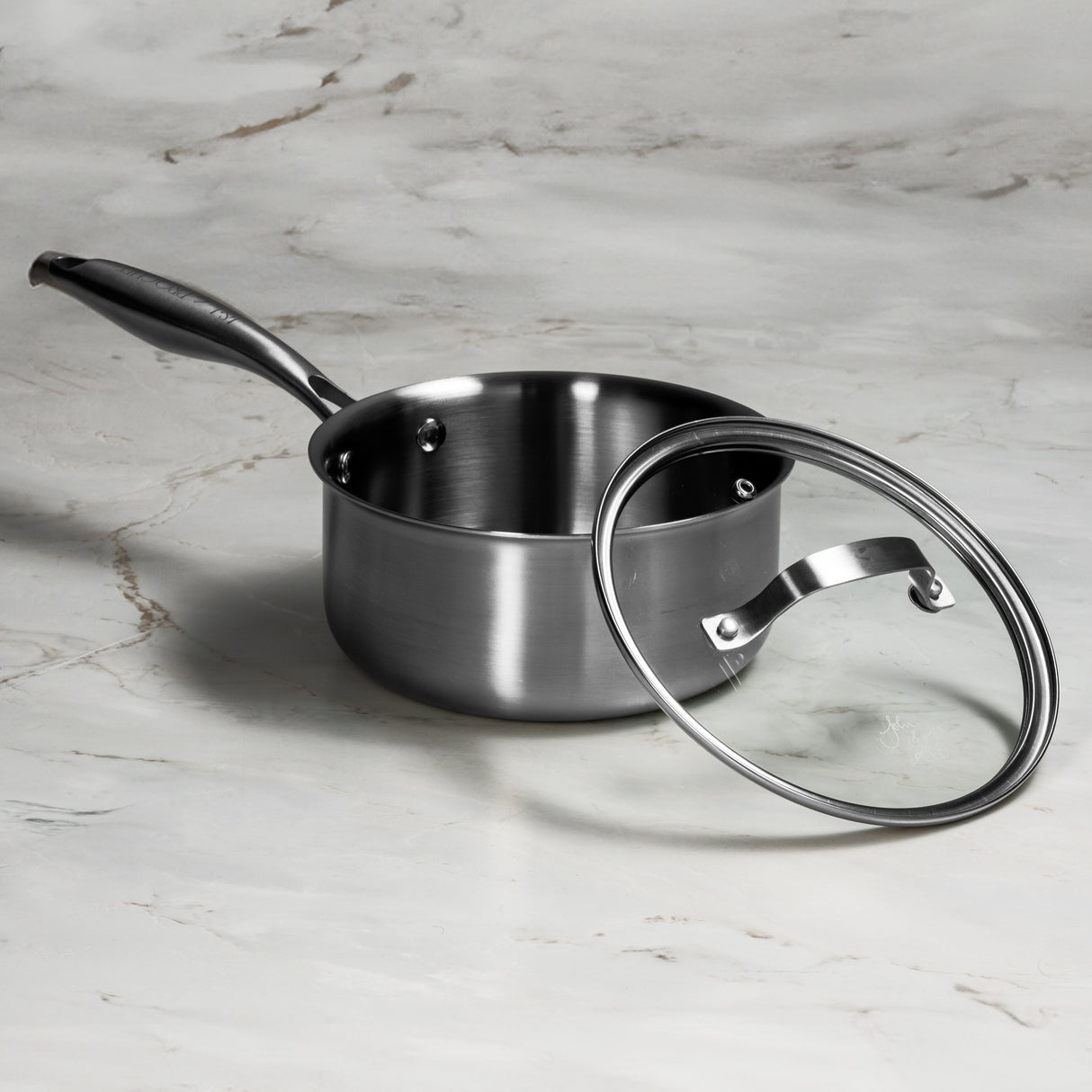 J&L 'Signature' 18cm Tri-Ply Stainless Steel Saucepan