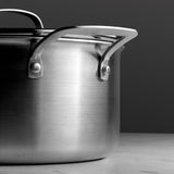 J&L 'Signature' 24cm Tri-Ply Stainless Steel Casserole Pan