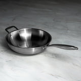 J&L 'Signature' 30cm Tri-Ply Stainless Steel Wok