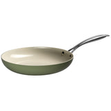 J&L 'Signature' 28cm Ceramic-Coated Frying Pan, Sage Green