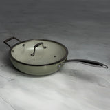 J&L 'Signature' 8-Piece Ceramic-Coated Pan Set, Sage Green