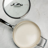 J&L 'Signature' 8-Piece Ceramic-Coated Pan Set, Sage Green