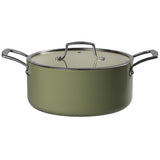 J&L 'Signature' 24cm Ceramic-Coated Casserole Pan, Sage Green