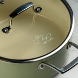 J&L 'Signature' 8-Piece Ceramic-Coated Pan Set, Sage Green