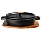 Matt Tebbutt 30cm Matte Black Cast Iron Shallow Casserole Dish