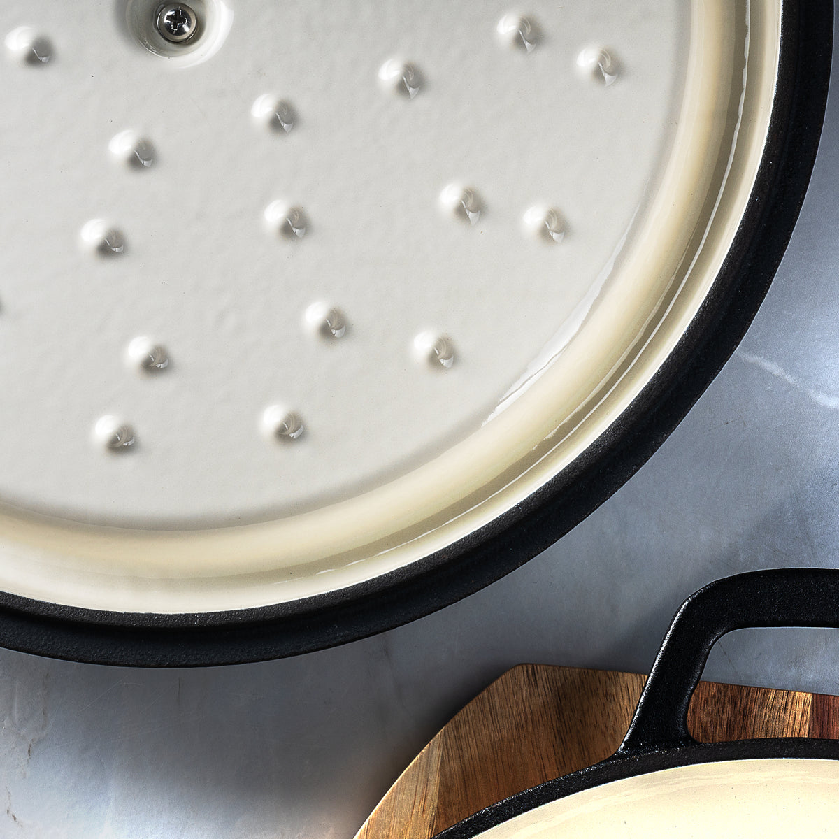 Matt Tebbutt 30cm Matte Black Cast Iron Shallow Casserole Dish