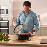 Matt Tebbutt 26cm Matte Black Cast Iron Casserole Dish