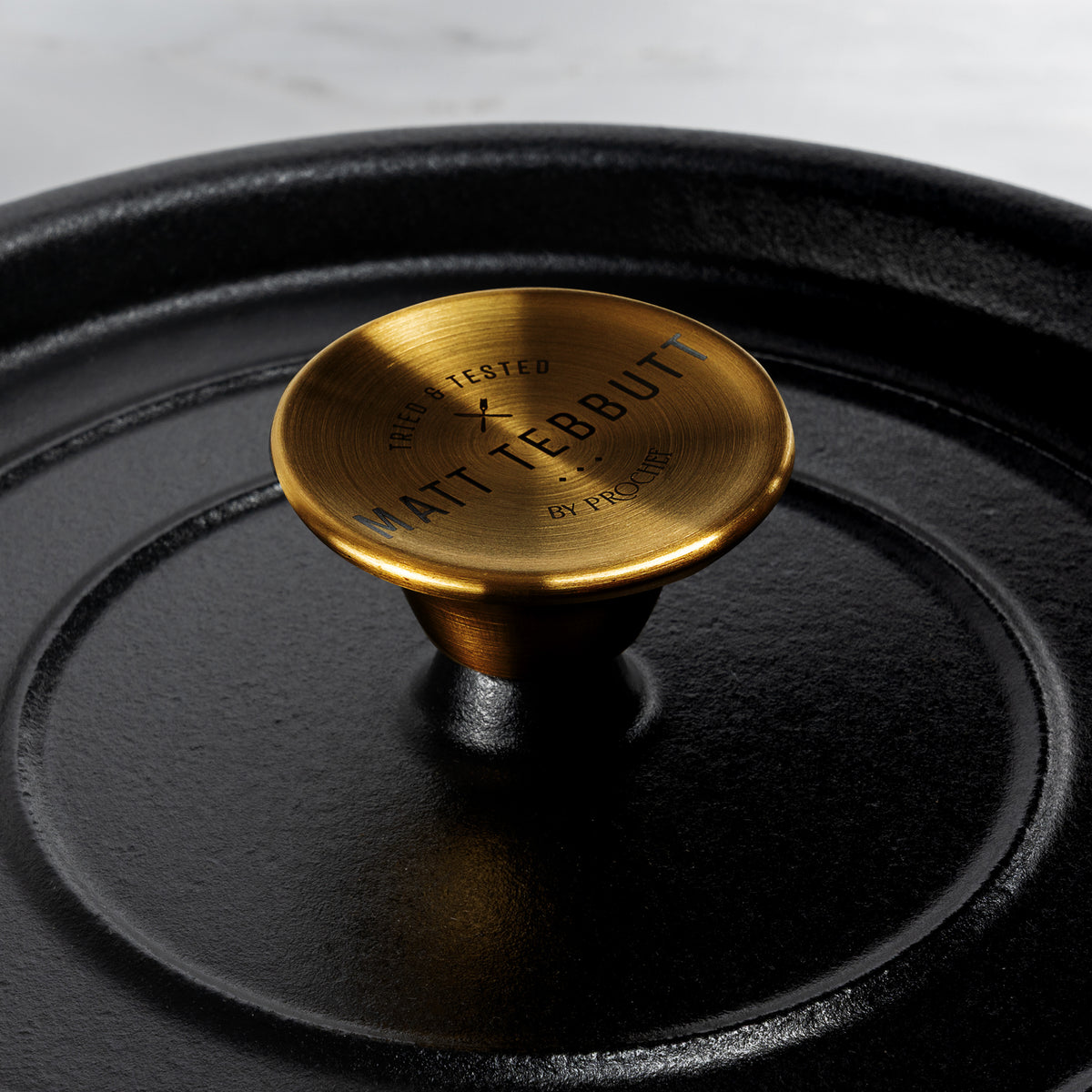 Matt Tebbutt Matte Black Cast Iron Cookware Set, 5 Piece