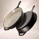 Matt Tebbutt 30cm Matte Black Cast Iron Frying Pan
