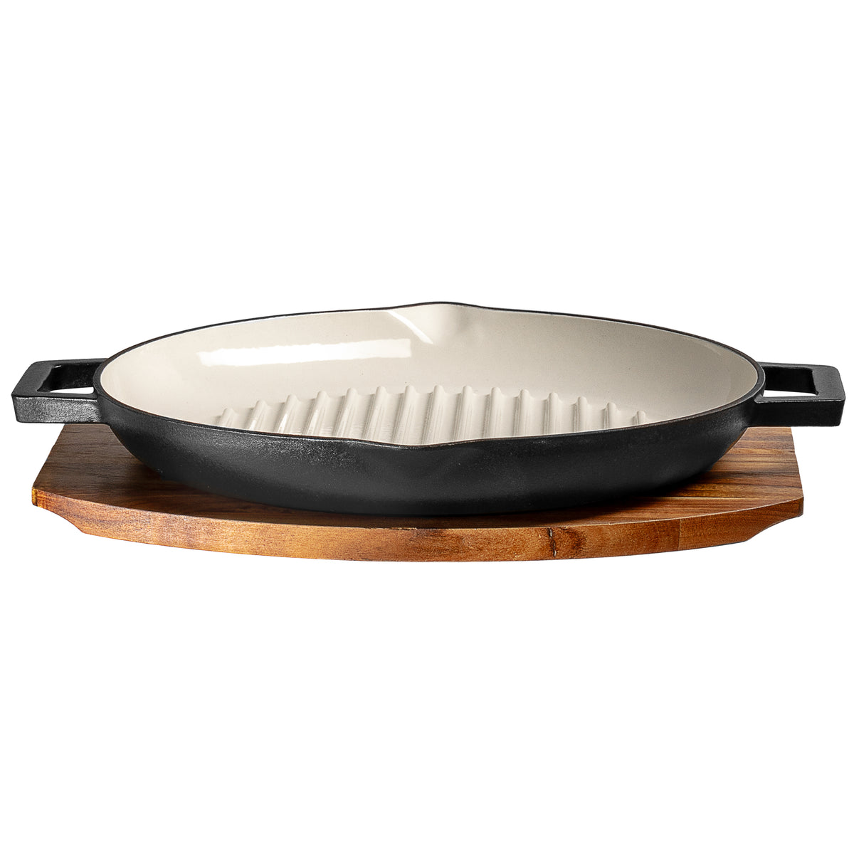 Matt Tebbutt 31cm Matte Black Cast Iron Round Griddle Pan