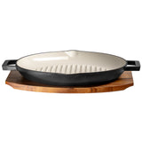 Matt Tebbutt 31cm Matte Black Cast Iron Round Griddle Pan