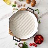 Matt Tebbutt 31cm Matte Black Cast Iron Round Griddle Pan