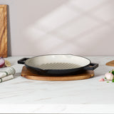 Matt Tebbutt 31cm Matte Black Cast Iron Round Griddle Pan