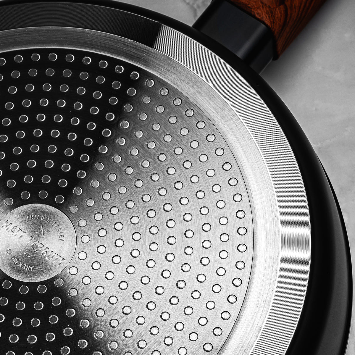 Matt Tebbutt 24cm Recycled Forged Aluminium Frying Pan, Black