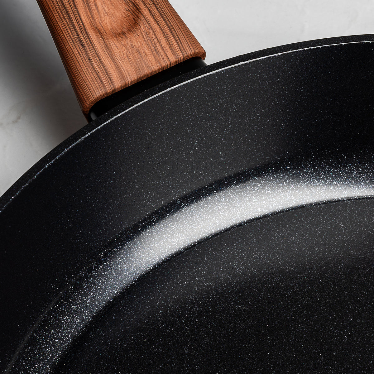 Matt Tebbutt 24cm Recycled Forged Aluminium Frying Pan, Black