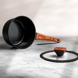 Matt Tebbutt 16cm Recycled Forged Aluminium Saucepan, Black